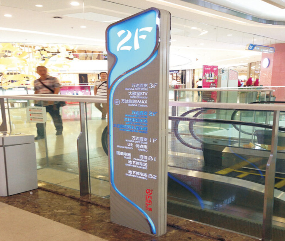 商场楼层索引灯箱