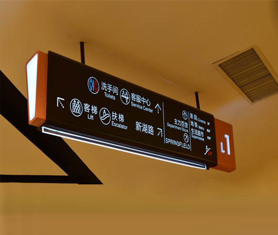 发光导视吊牌指示牌