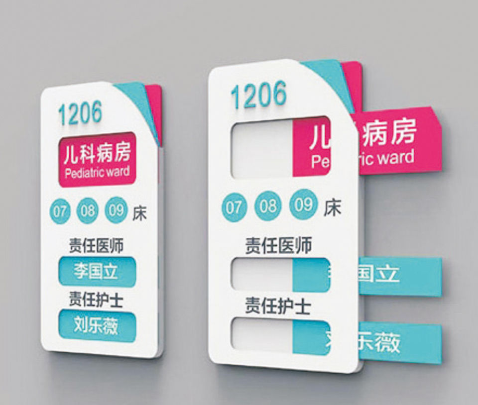 可更换医院门牌科室牌