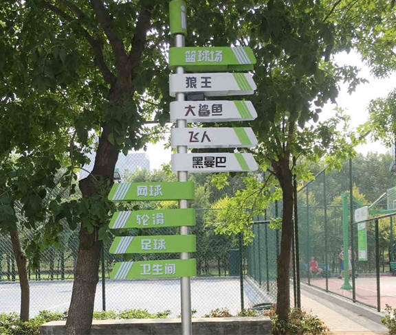 游乐场所指示牌